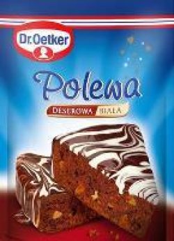 Melnā un baltā šokolādes glazūra Dr.Oetker, 100g