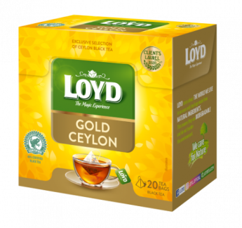 Menā tēja LOYD Pyramids Gold Ceylon, 20x2 g