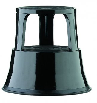Metāla pakāpiena tumba ALCO, 45 cm, melna