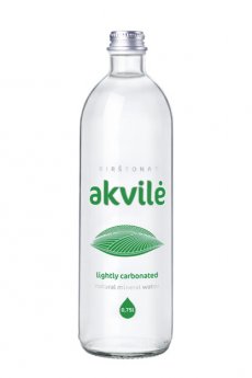 Minerālūdens AKVILE, viegli gāzēts, stiklā, 0,75l (DEP)