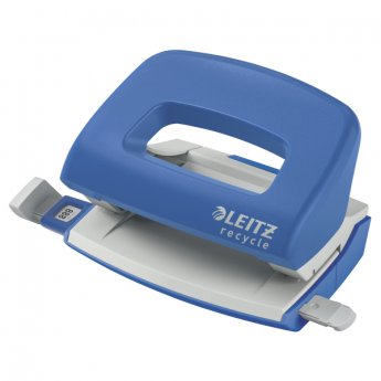 Mini caurumotājs Leitz NeXXt Recycle Mini, 10 lapas,  zilā