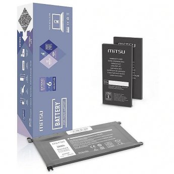 Mitsu Battery for DELL Vostro 14 (5468), Inspiron 15 (5568), 3400 mAh (39Wh), 11.4 Volt