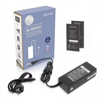 Mitsu Laptop charger power supply 87W USB-C 5V-9V-12V-15V/3A, 20V/3.25A, 20.2V/4.3A PD