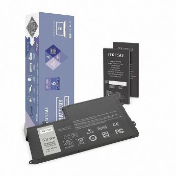 Mitsu #Mitsu fr Dell 15,14 7600mAh(58Wh) 7.4-7.6V