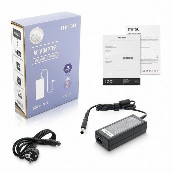 Mitsu notebook charger mitsu 19.5v 3.33a (7.4x5.0 pin) - hp