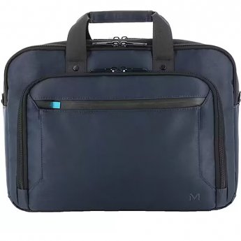 Mobilis Executive 4 Toploading briefcase, 11-14", Black/Blue