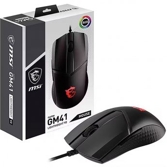 MSI | GM41 Lightweight V2 | Optical | Gaming Mouse | Black | Yes