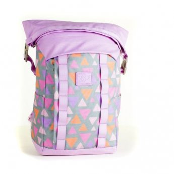 Mugursoma Roll-top T-61 Colorful geometry