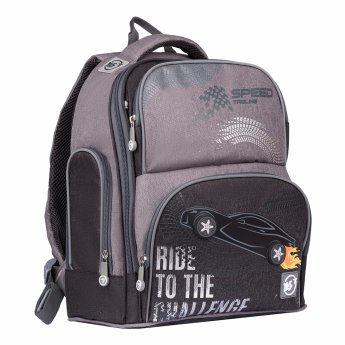 Mugursoma YES S-30 Juno Max "Ride to the challenge", pelēka