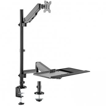 myWall Monitor mount with keyboard shelf, 17-32"