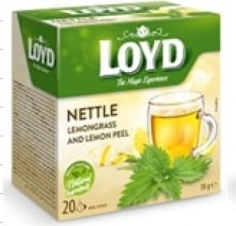 Nātru tēja LOYD Pyramids HERBAL ar citronu 20x 1,9 g