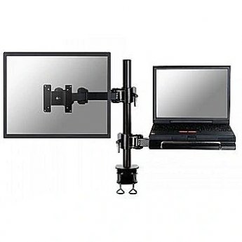 Newstar FLAT SCREEN & NOTEBOOK DESK MOUNT (CLAMP)  10-27" BLACK