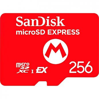 Nintendo SanDisk Nintendo Switch 2 mircoSD Express Card 256 GB, memory card in Mario design
