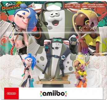 Nintendo Splatoon Raiders amiibo three-pack: Mako, Muri and Mantaro (Splatoon Raiders) mini-doll figure