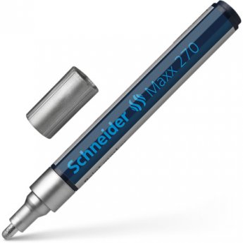 Noturīgais marķieris SCHNEDIER PAINT MARKER Maxx 270, 1-3mm, konisks, sudraba krāsa