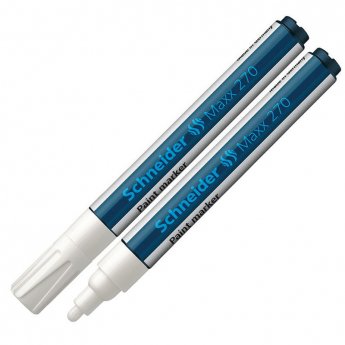 Noturīgais marķieris SCHNEIDER PAINT MARKER Maxx 270, 1-3mm, konisks, balts