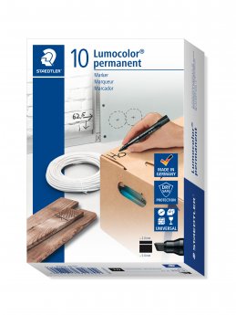 Noturīgais marķieris STAEDTLER LUMOCOLOR 350, slīps, melns