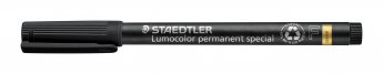 Noturīgais marķieris STAEDTLER LUMOCOLOR SPECIAL, konisks, 0.6mm, melns