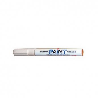 Noturīgais marķieris ZEBRA PAINT MARKER balts, 3.0 mm