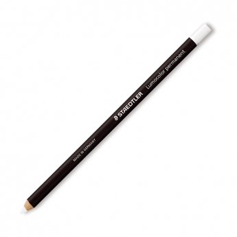 Noturīgais marķieris-zīmulis STAEDTLER LUMOCOLOR glasochrom, balts