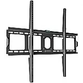 Onkron Fixed TV Wall Mount for 55 to 100-inch Flat Panel TVs Digital Panels 75 kg, Black
