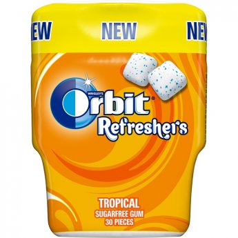 Orbit Refreshers Tropical Bottle 30gb.