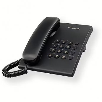 Panasonic Corded KX-TS500FXB 475 g, 150 x 200 x 96 mm, Black