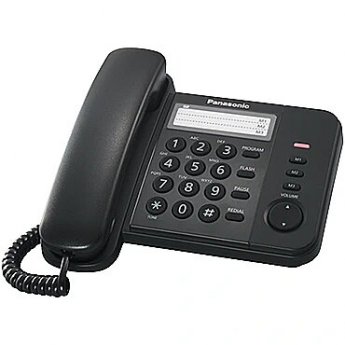 Panasonic Corded KX-TS520FXB Black, 518 g, 19.6 x 9.5 x19 mm