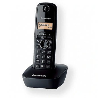 Panasonic Cordless KX-TG1611FXH Black, Caller ID, Wireless connection, Phonebook capacity 50 entries, Built-in display,