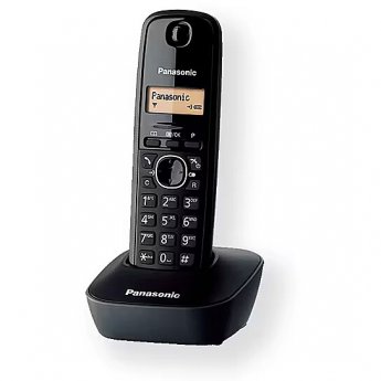 Panasonic Cordless KX-TG1611FXH Black, Caller ID, Wireless connection, Phonebook capacity 50 entries, Built-in display,