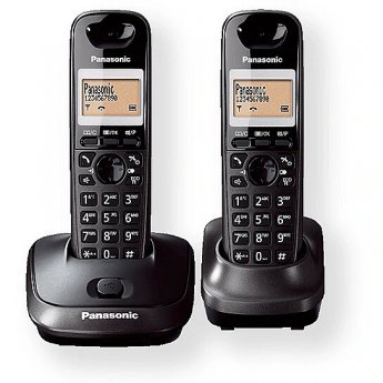 Panasonic Cordless KX-TG2512FXT Black, Caller ID, Wireless connection, Phonebook capacity 50 entries, Conference call, Built-in display, Speakerphone