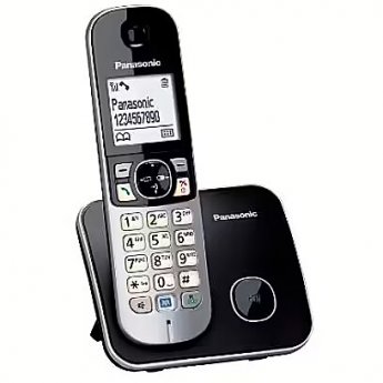 Panasonic Cordless KX-TG6811FXB Black, Caller ID, Wireless connection, Phonebook capacity 120 entries, Conference call, Built-in display, Speakerphone