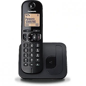 Panasonic Cordless KX-TGC210FXB Black, Built-in display, Speakerphone, Caller ID, Phonebook capacity 50 entries