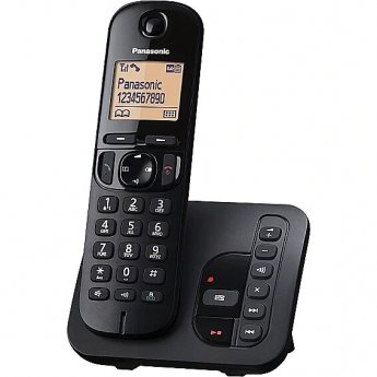 Panasonic Cordless KX-TGC220FXB Black, Built-in display, Speakerphone, Caller ID, Phonebook capacity 50 entries