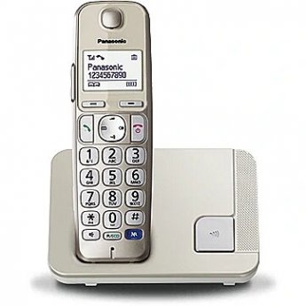 Panasonic Cordless KX-TGE210FXN Conference call, Built-in display, Champagne, Caller ID, Phonebook capacity 150 entries, Speakerphone