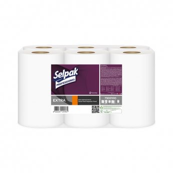 Papīra dvieļi SELPAK PRO Extra Center Feed dispenseriem, 1 slānis, 250m