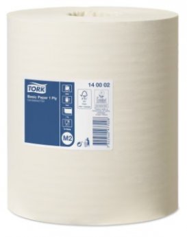 Papīra dvieļi TORK M2 Universal, 1 slānis, balts, 280 m, 140002