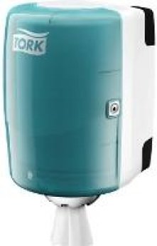 Papīra dvieļu dozators TORK M2, 248x356x232mm, balts/gaiši zils