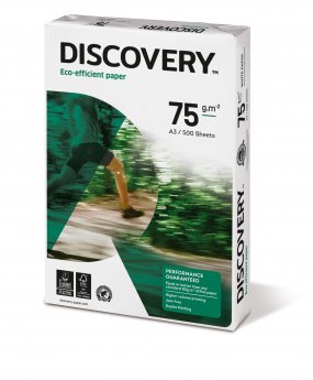 Papīrs DISCOVERY A3 formāts 75g/m2, 500 loksnes/iepakojumā