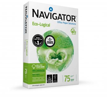 Papīrs NAVIGATOR ECO-LOGICAL A4 75g/m2, 500 loksnes/iepakojumā