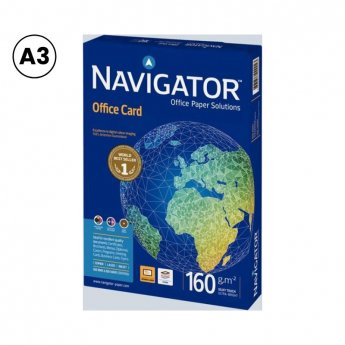 Papīrs NAVIGATOR OFFICE CARD A3 formāts 160 g/m2, 250 loksnes/iepakojumā