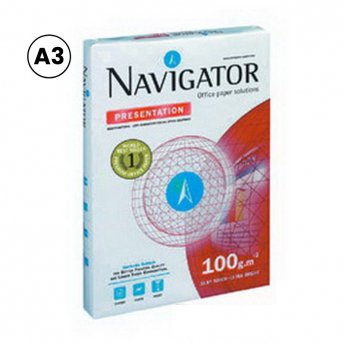Papīrs NAVIGATOR PRESENTATION A3 100 g/m2, 500 loksnes/iepakojumā