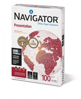 Papīrs NAVIGATOR PRESENTATION A4 100g/m2, 500 loksnes/iepakojumā