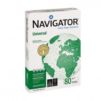Papīrs NAVIGATOR UNIVERSAL A4 80g/m2, 500 loksnes/iepakojumā