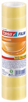 Pašlīmējoša lente tesafilm® Standard, caurspīdīga, 8 x 10m x 19mm