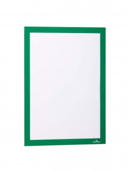 Pašlīpoša kabata DURABLE DURAFRAME® ar rāmi zaļš krāsā, A4 formāts, 2 gab./ iepak.