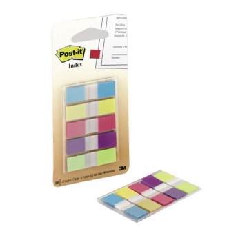 Pašlīpošie indeksi Post-it  12x43 mm 5 krāsas