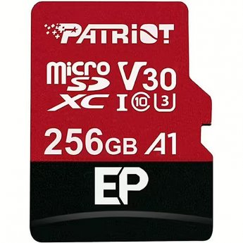 Patriot microSDXC, 256GB, Class 10, UHS-I, U3, V30