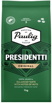 Paulig Presidentti Original 1kg kafijas pupiņas