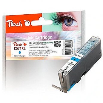Peach ink Cyan XL kompt CLI-571XL